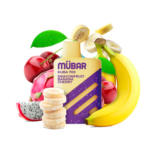 MÜBAR KUBA 700 DRAGONFRUIT BANANA CHERRY 20MG 2ML