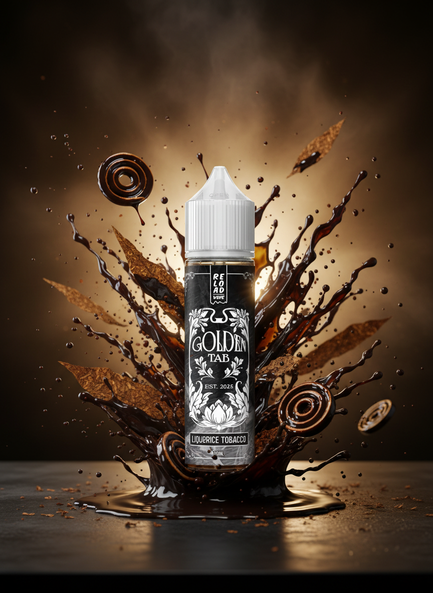 RELOADVAPE -GOLDEN TAB - LIQUORICE TOBACCO