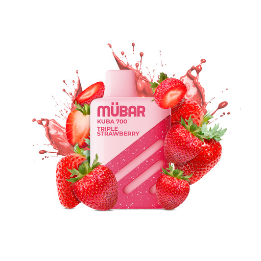 MÜBAR KUBA 700 TRIPLE STRAWBERRY 20MG 2ML