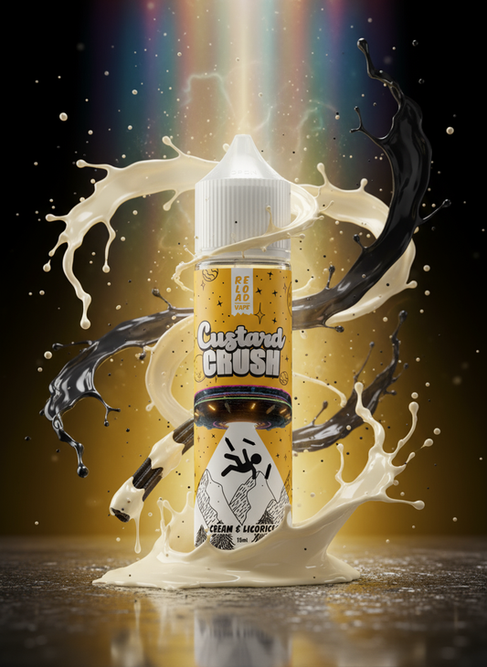RELOADVAPE - CUSTARD CRUSH - CREAM AND LICORICE