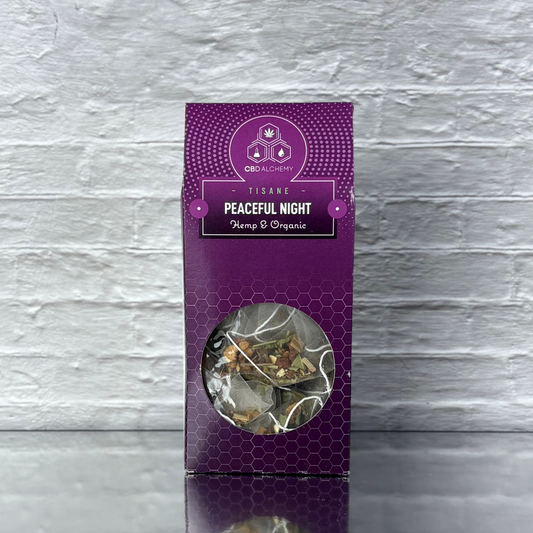 Infusión Peaceful Night con semilla de cáñamo – 12 bolsitas de 2g