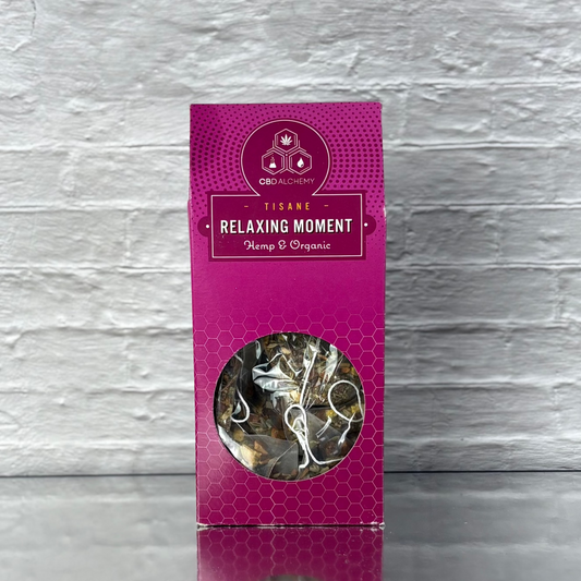 Infusión Relaxing Moment con semilla de cáñamo – 12 bolsitas de 2g