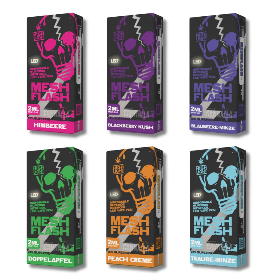 VAPE DESECHABLE H2 98% DOUBLE APPLE 2ML – MESH FLASH