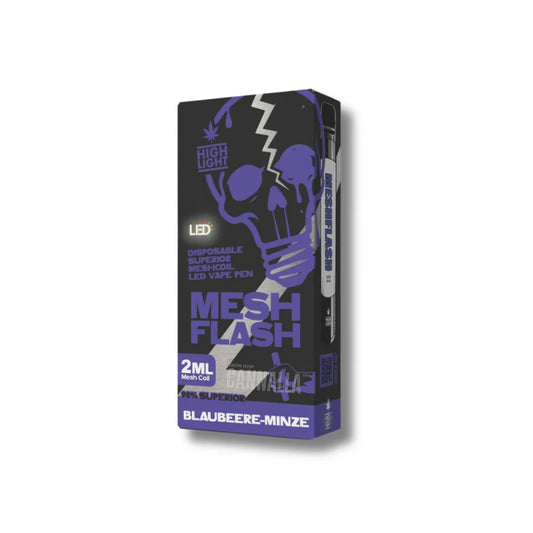 VAPE DESECHABLE H2 98% BLUEBERRY MINT 2ML – MESH FLASH
