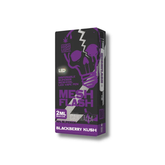 VAPE DESECHABLE H2 98% BLACKBERRY KUSH 2ML – MESH FLASH