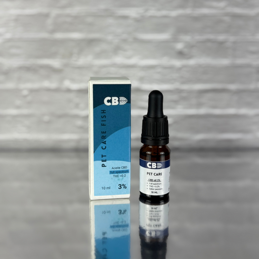 Aceite CBD 3% para mascotas – sabor pescado – 10 ml