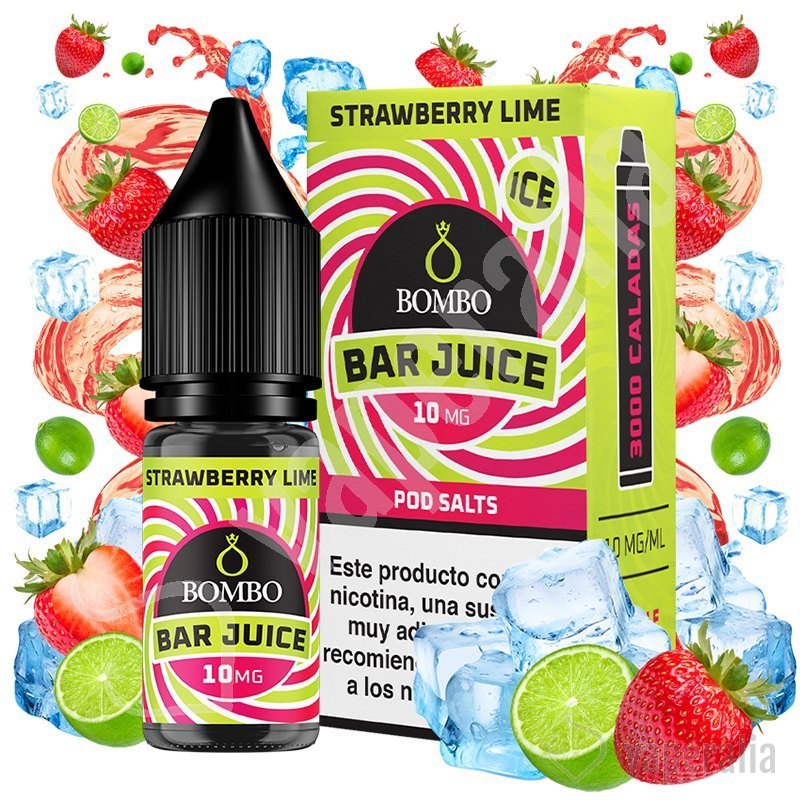 Strawberry Lime Ice 10ml - Bombo Bar Juice