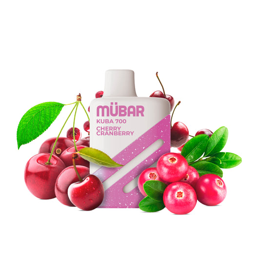 MÜBAR KUBA 700 CHERRY CRANBERRY 0% 2ML