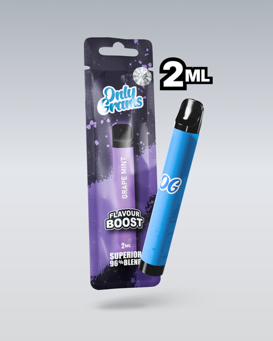 VAPE DESECHABLE H2 96% GRAPE MINT 2ML - ONLY GRAMS