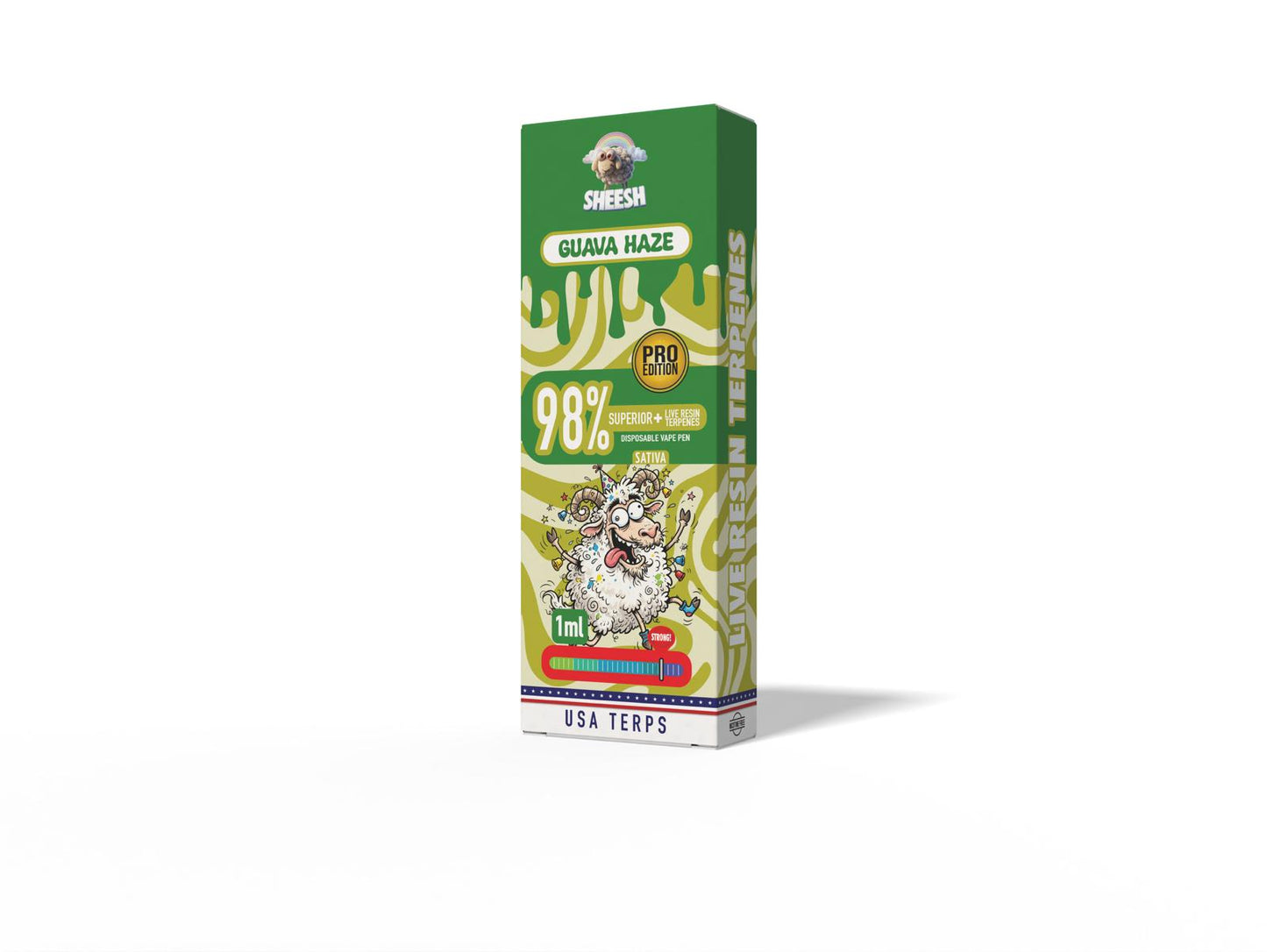 VAPE DESECHABLE H3 98% GUAVA HAZE 1ML – SHEESH