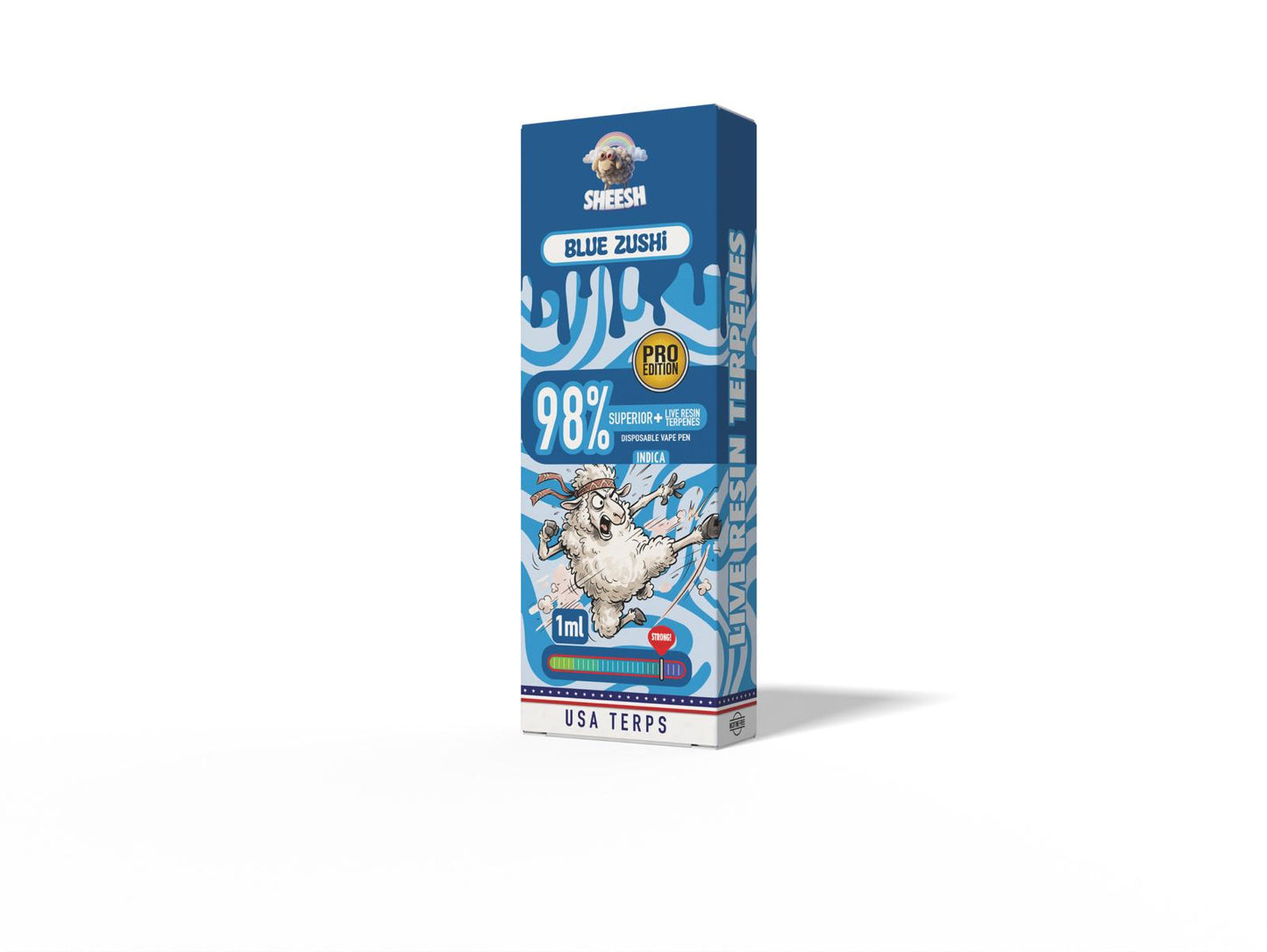 VAPE DESECHABLE H3 98% BLUE ZUSHI 1ML – SHEESH