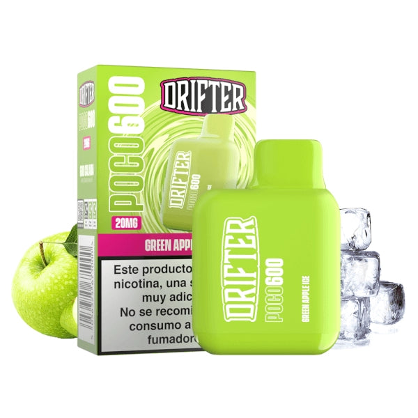 Drifter Disposable Poco 600 Green Apple Ice 20mg