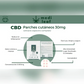 Parches CBD 30 mg Extra Fuerza MediLeaf – Hasta 36 horas de alivio continuo
