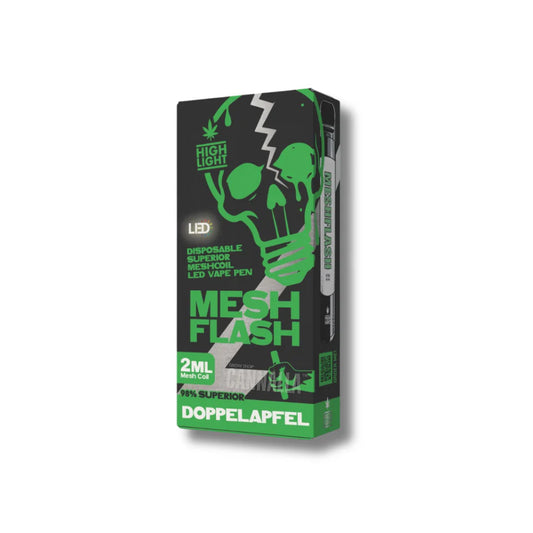 VAPE DESECHABLE H2 98% DOUBLE APPLE 2ML – MESH FLASH