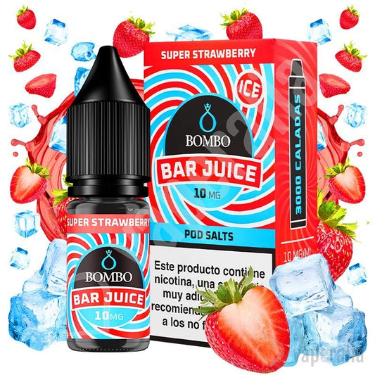 Super Strawberry Ice 10ml - Bombo Bar Juice